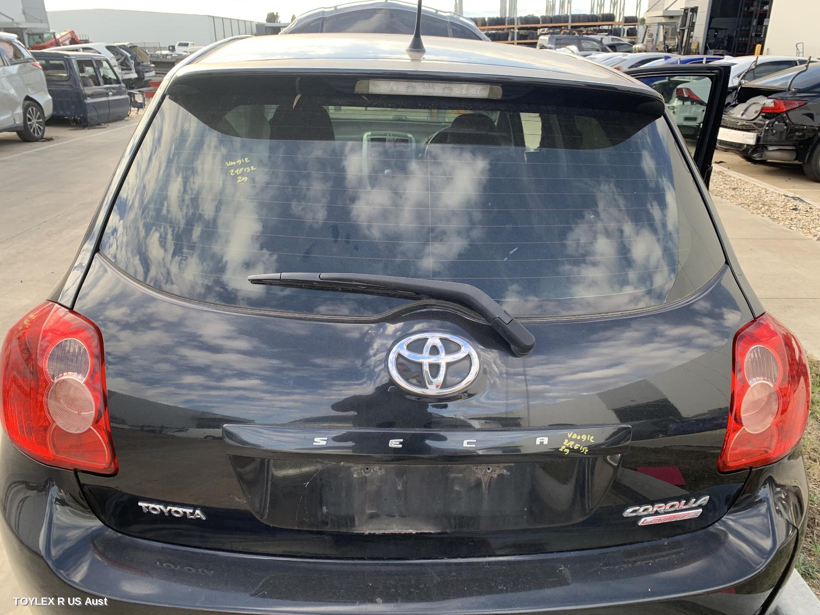 TOYOTA COROLLA 2008 Bootlid/Tailgate TAILGATE, ZRE152R, HATCH, CONQUEST/LEVIN, LARGE SPOILERED TYPE