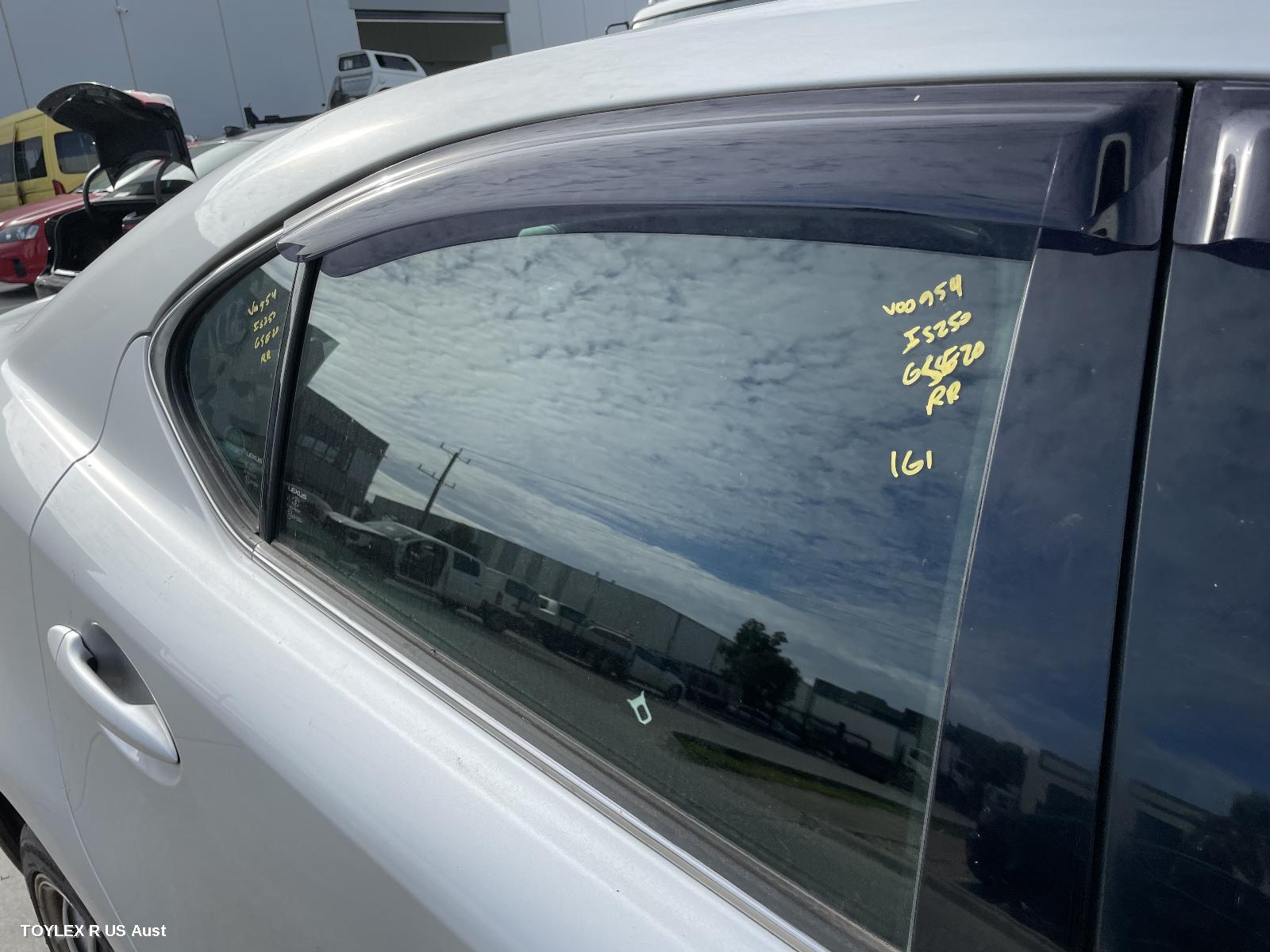 LEXUS IS250/IS250C 2007 Right Rear Door Window IS250/IS350/IS F, GSE20R/GSE21R/USE20R, SEDAN