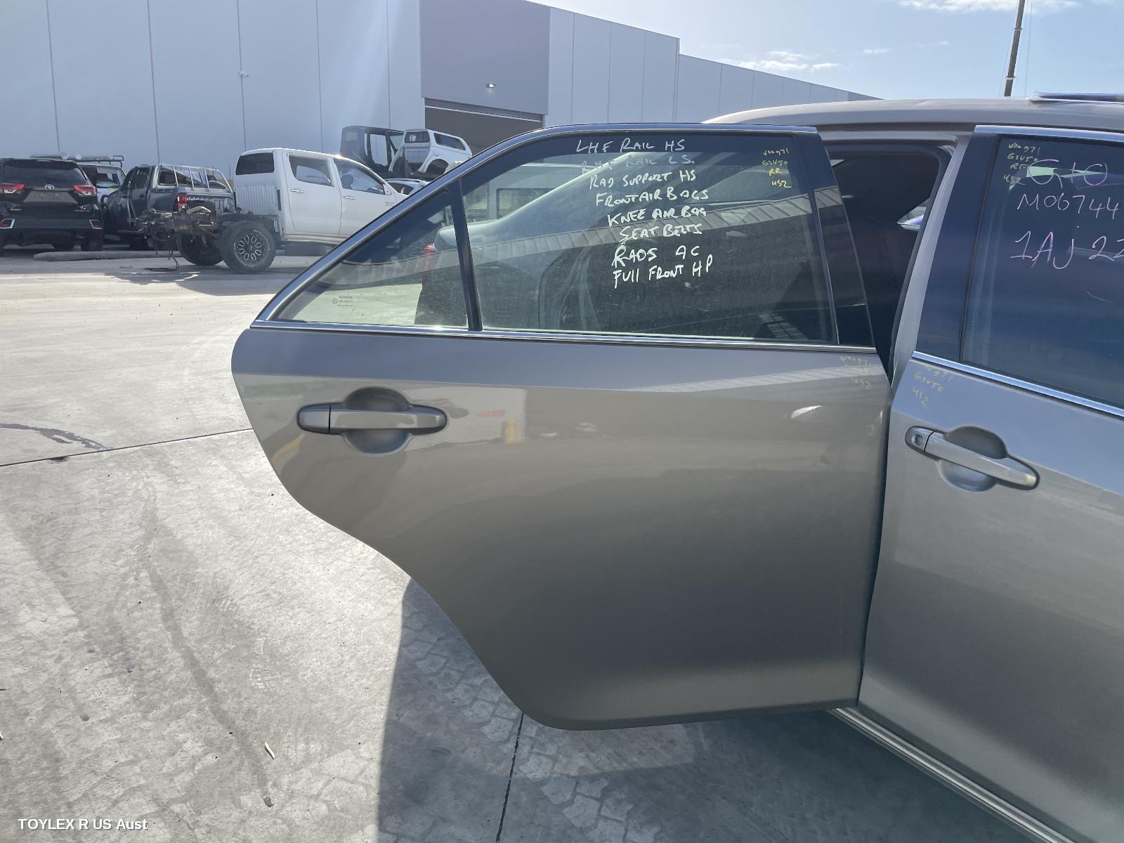TOYOTA AURION 2013 Right Rear Door Sliding GSV50R