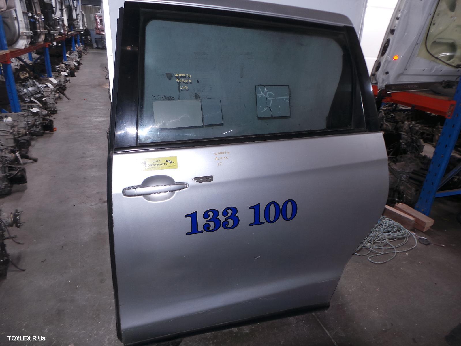 TOYOTA TARAGO 2008 Left Rear Door/Sliding ACR50R, NON CURTAIN AIRBAG TYPE