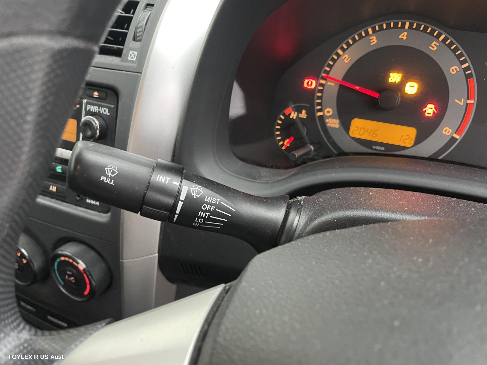 TOYOTA COROLLA 2011 Combination Switch WIPER SWITCH, ZRE152/153R, SEDAN, NON RAIN SENSOR TYPE