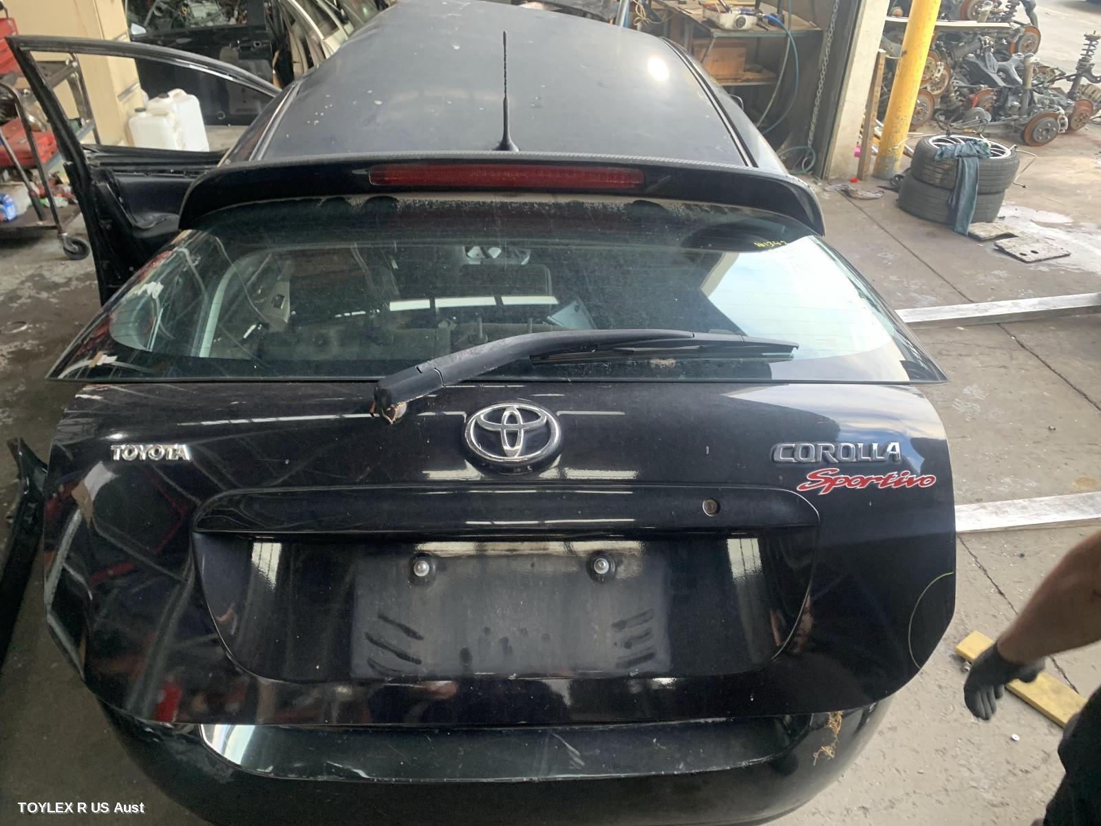 TOYOTA COROLLA 2005 Bootlid/Tailgate TAILGATE, ZZE122 (VIN AHT), HATCH, SPOILERED TYPE