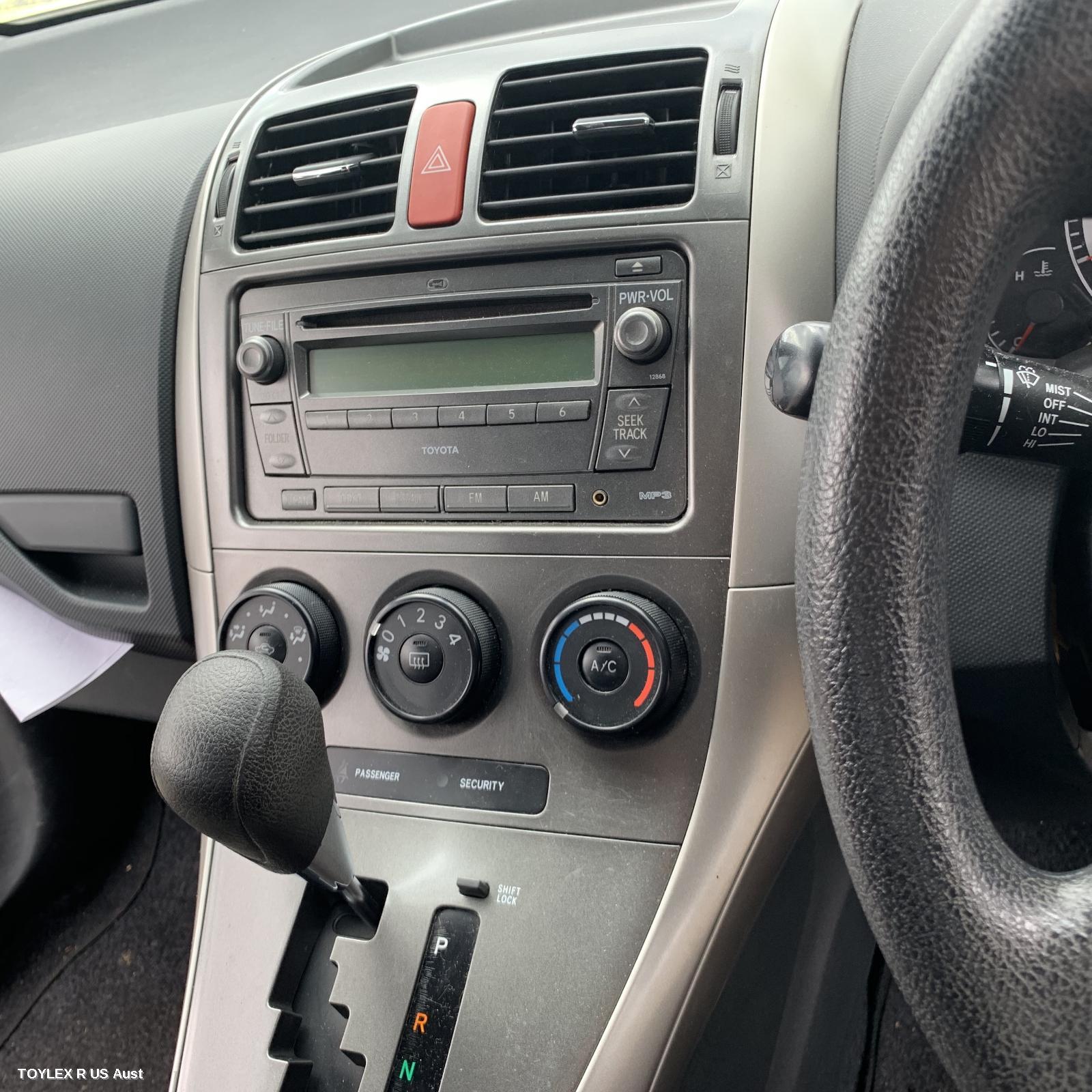 TOYOTA COROLLA 2007 Radio/Cd/Dvd/Sat/Tv RADIO/CD PLAYER, ZRE152/153R, GREY BUTTON