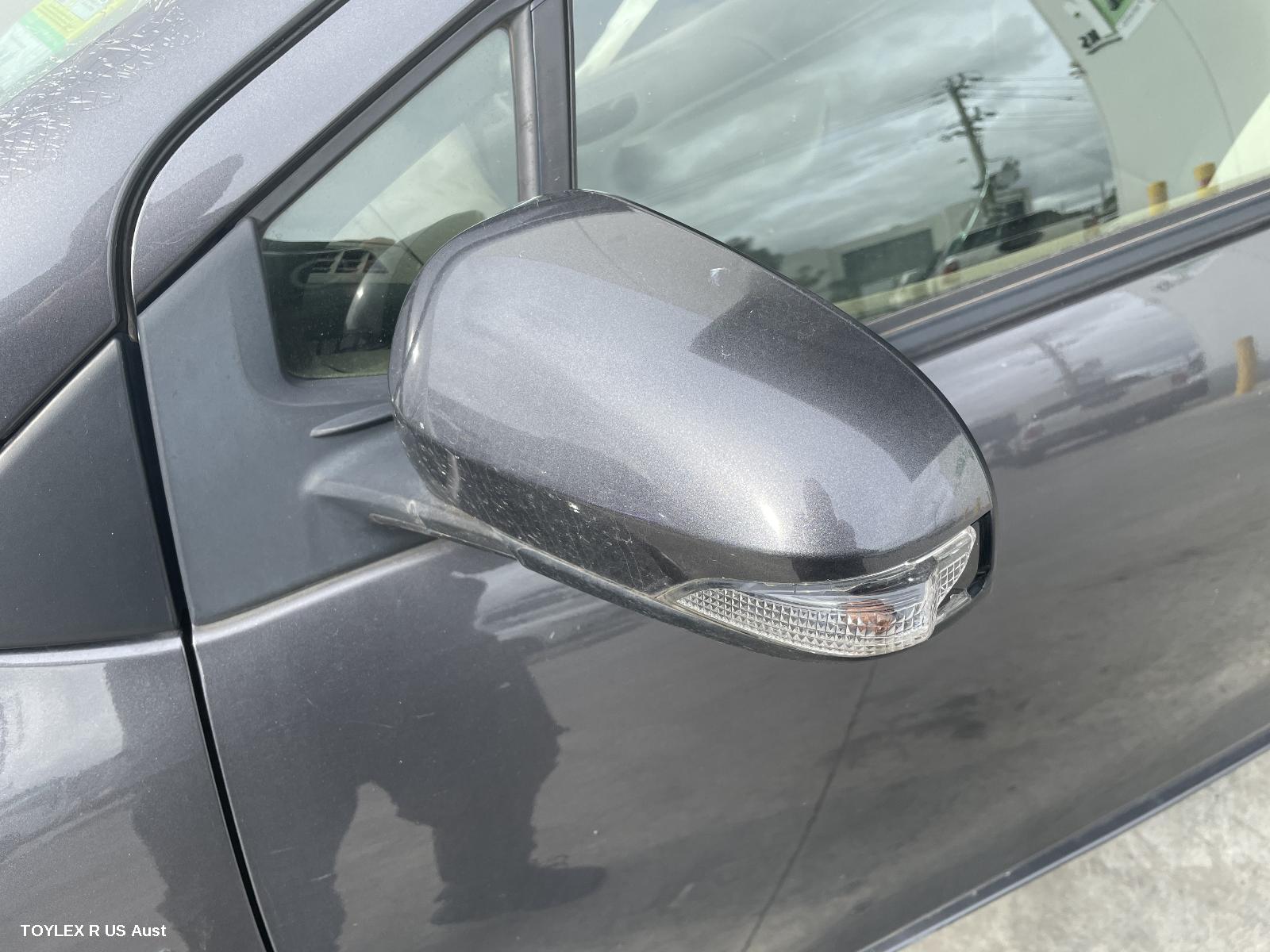 TOYOTA PRIUS 2017 Left Door Mirror NHP10R, PRIUS C, POWER FOLDING TYPE