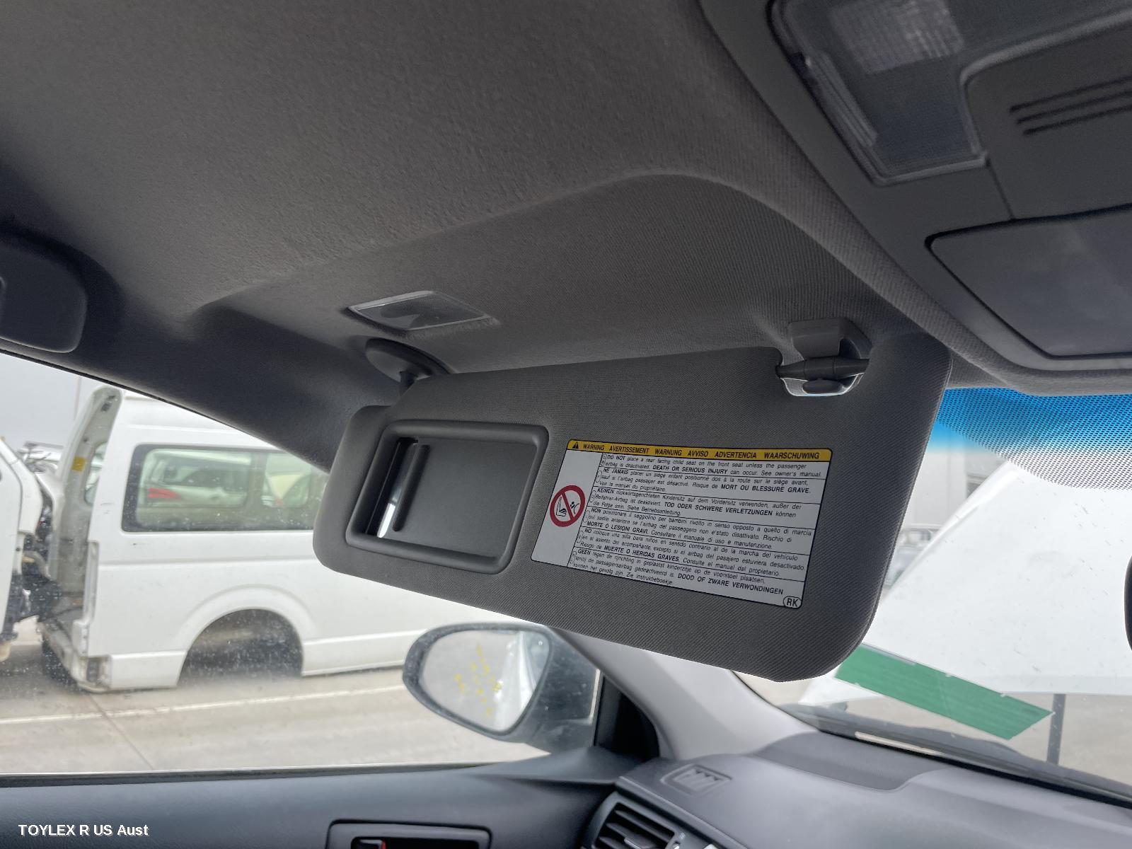 TOYOTA CAMRY 2016 Sunvisor ASV50/AVV50, LH SIDE, W/ LAMP TYPE
