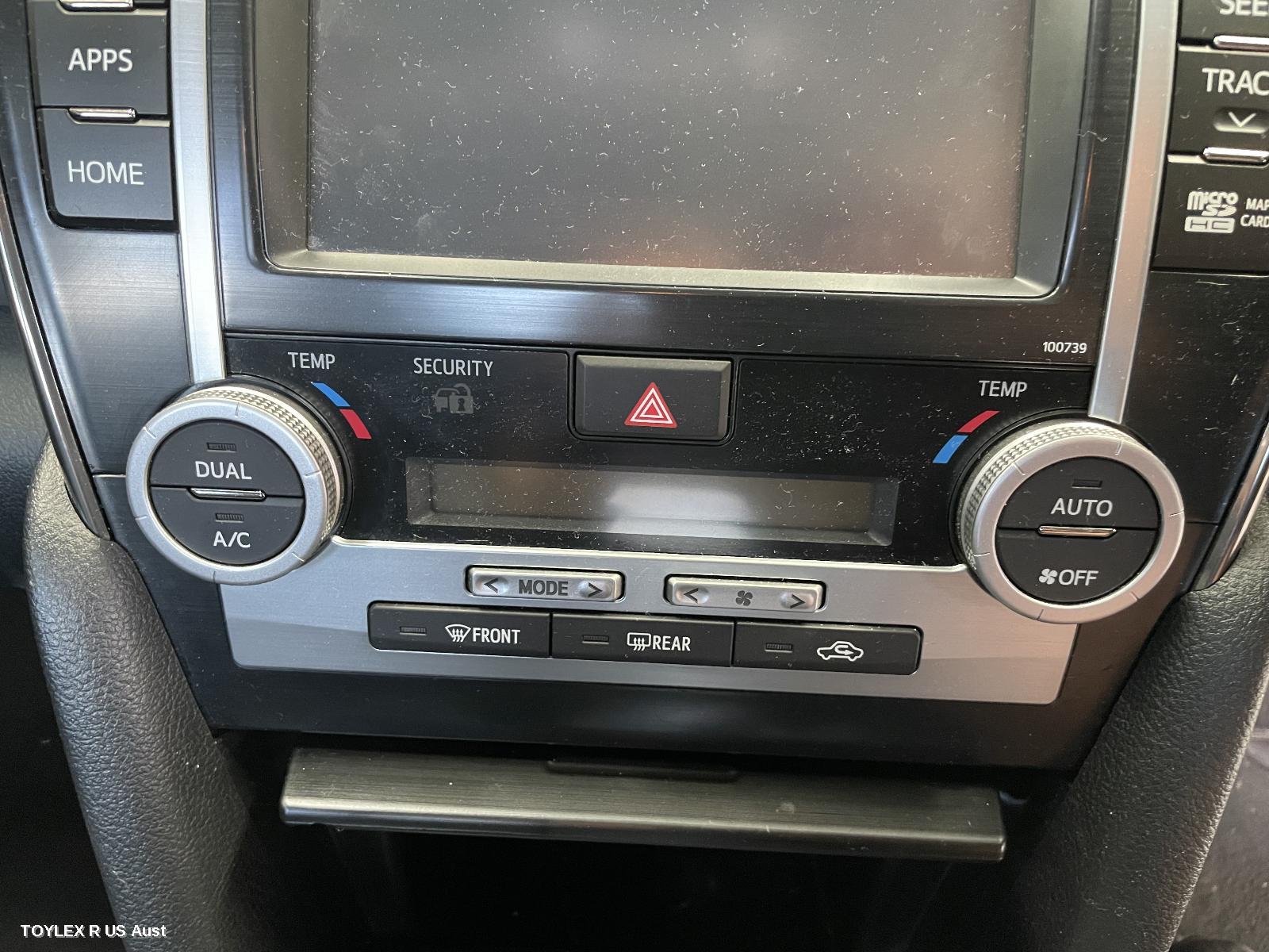 TOYOTA CAMRY 2017 Heater/Ac Controls ASV50/AVV50, CLIMATE CONTROL TYPE