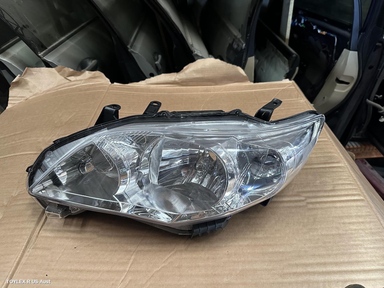 TOYOTA COROLLA 2011 Left Headlamp ZRE152/153R, SEDAN, HALOGEN TYPE