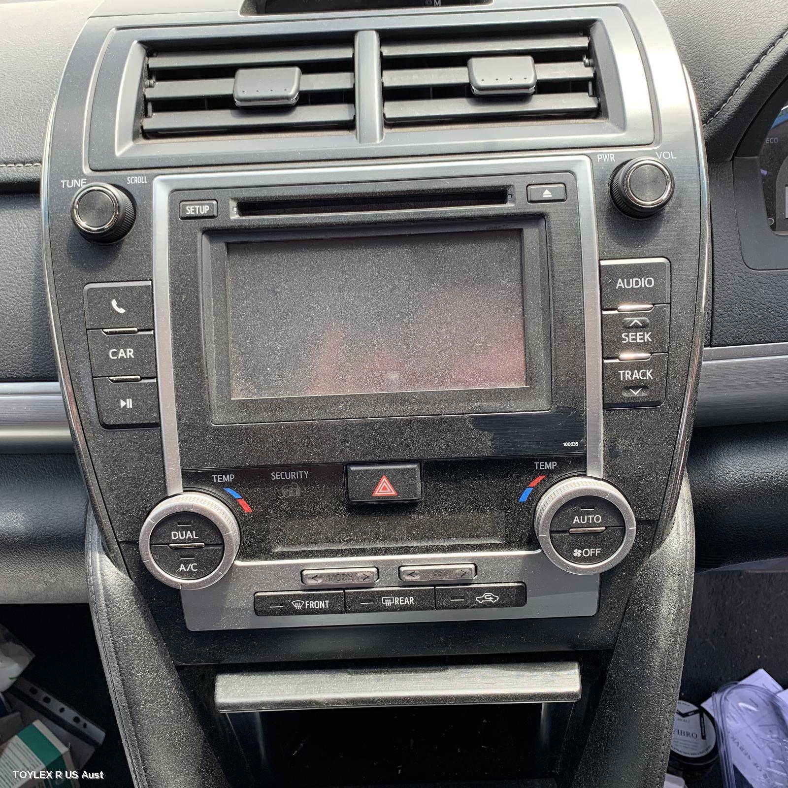 TOYOTA CAMRY 2012 Radio/Cd/Dvd/Sat/Tv 6.1in TOUCH SCREEN (P/N ON FACE 100035), ASV50/AVV50