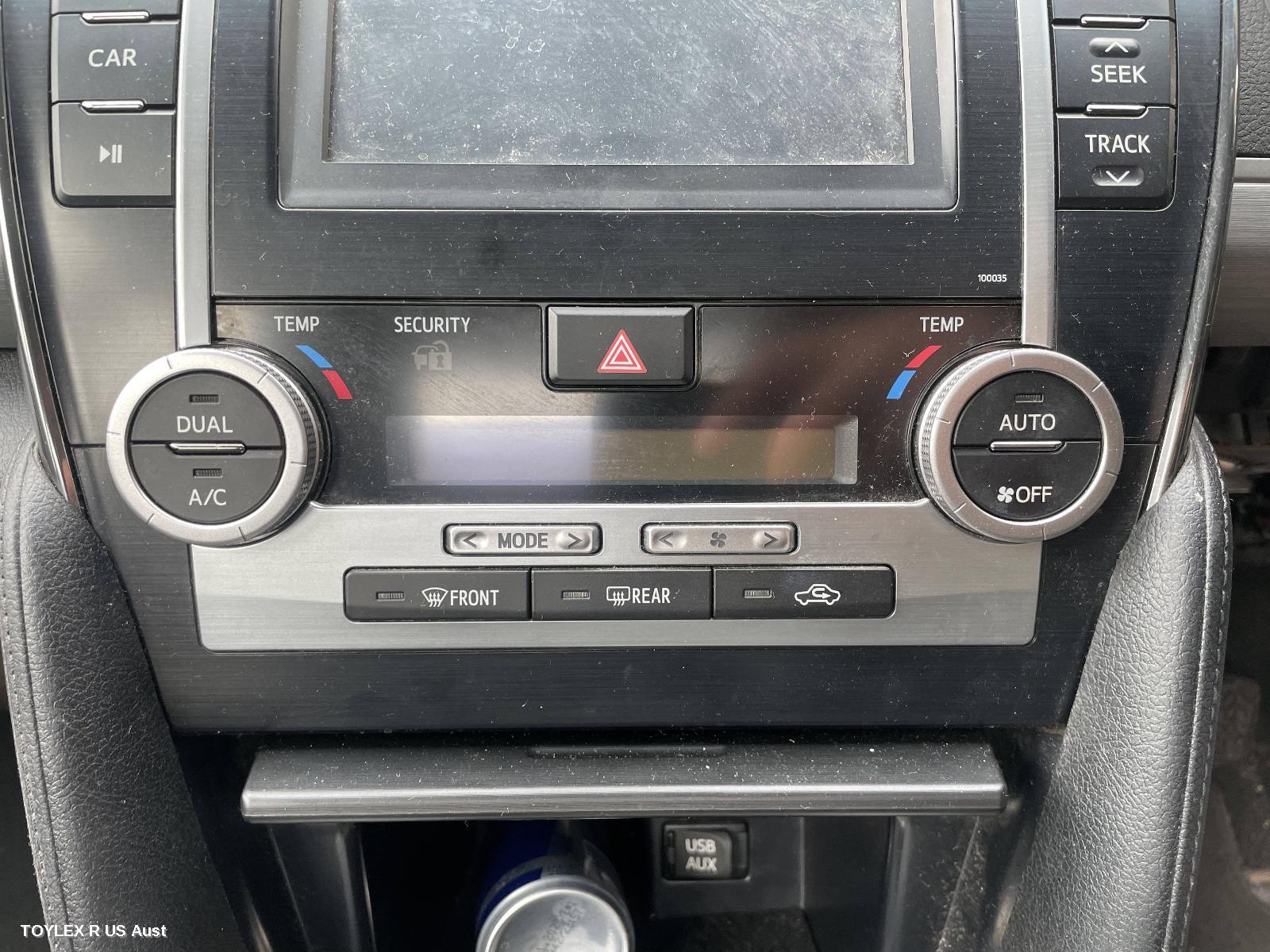 TOYOTA CAMRY 2012 Heater/Ac Controls ASV50/AVV50, CLIMATE CONTROL TYPE