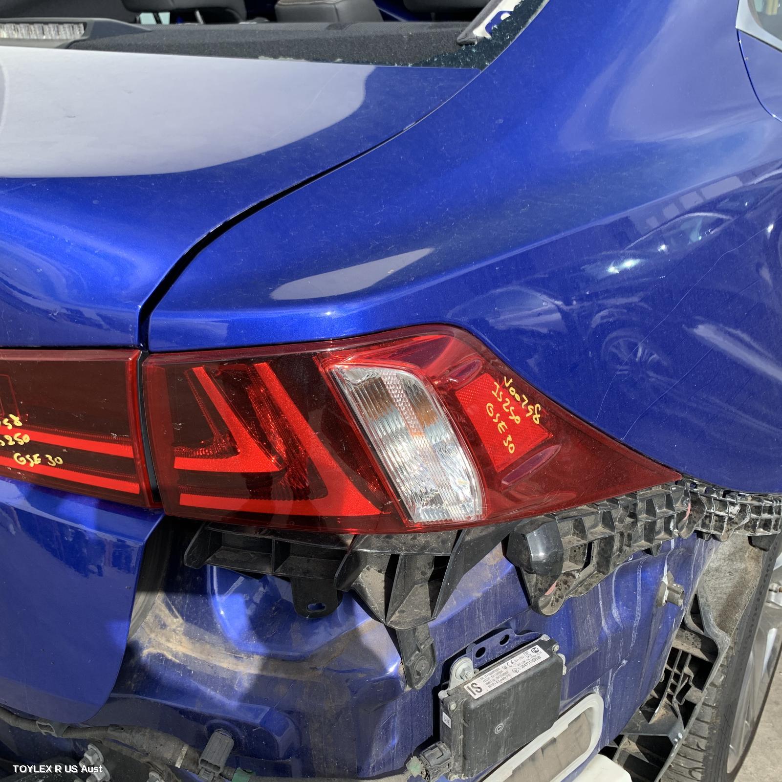LEXUS IS SERIES 2013 Right Taillight XE30, IN BODY