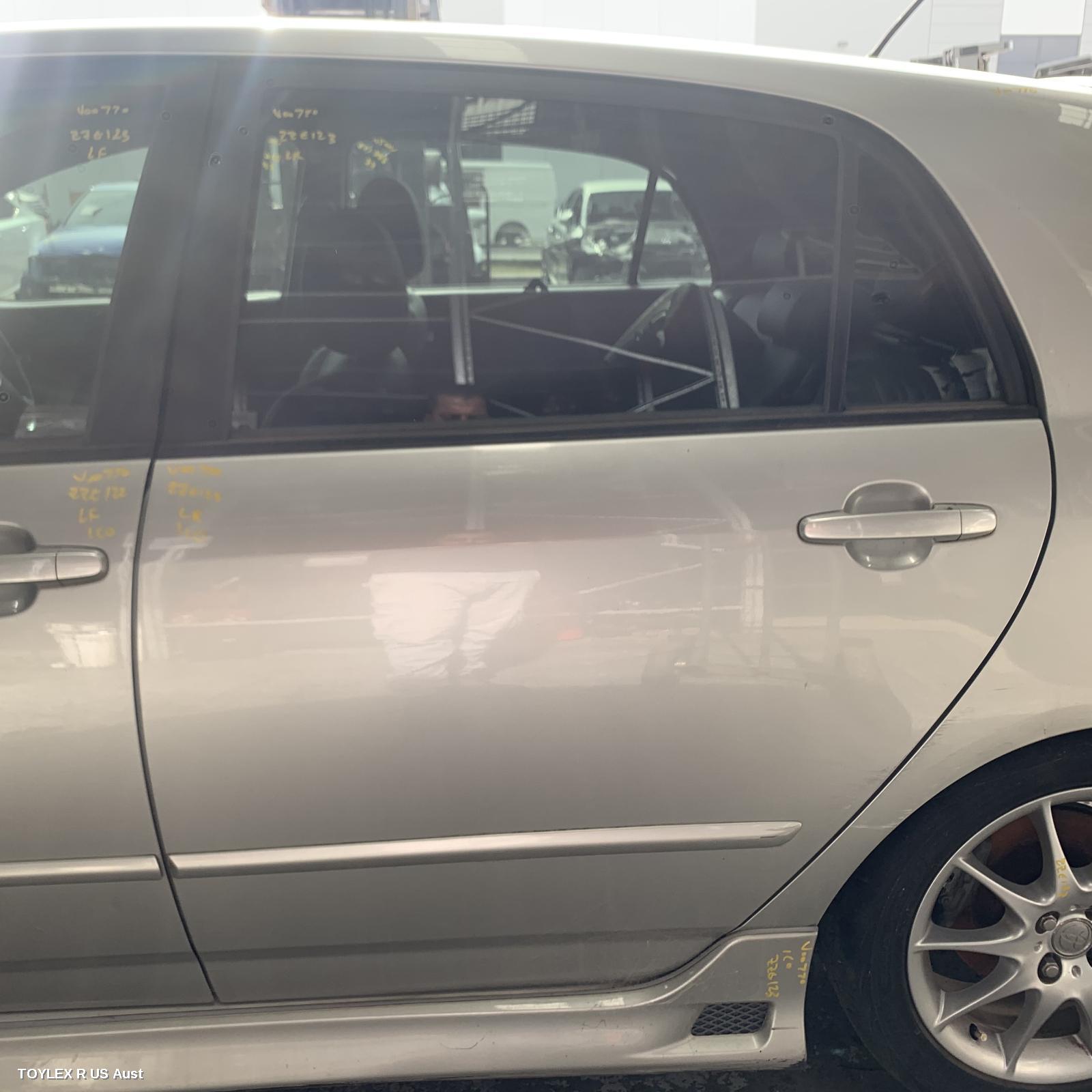 TOYOTA COROLLA 2005 Left Rear Door/Sliding ZZE122 (SOUTH AFRICA-VIN AHT), HATCH