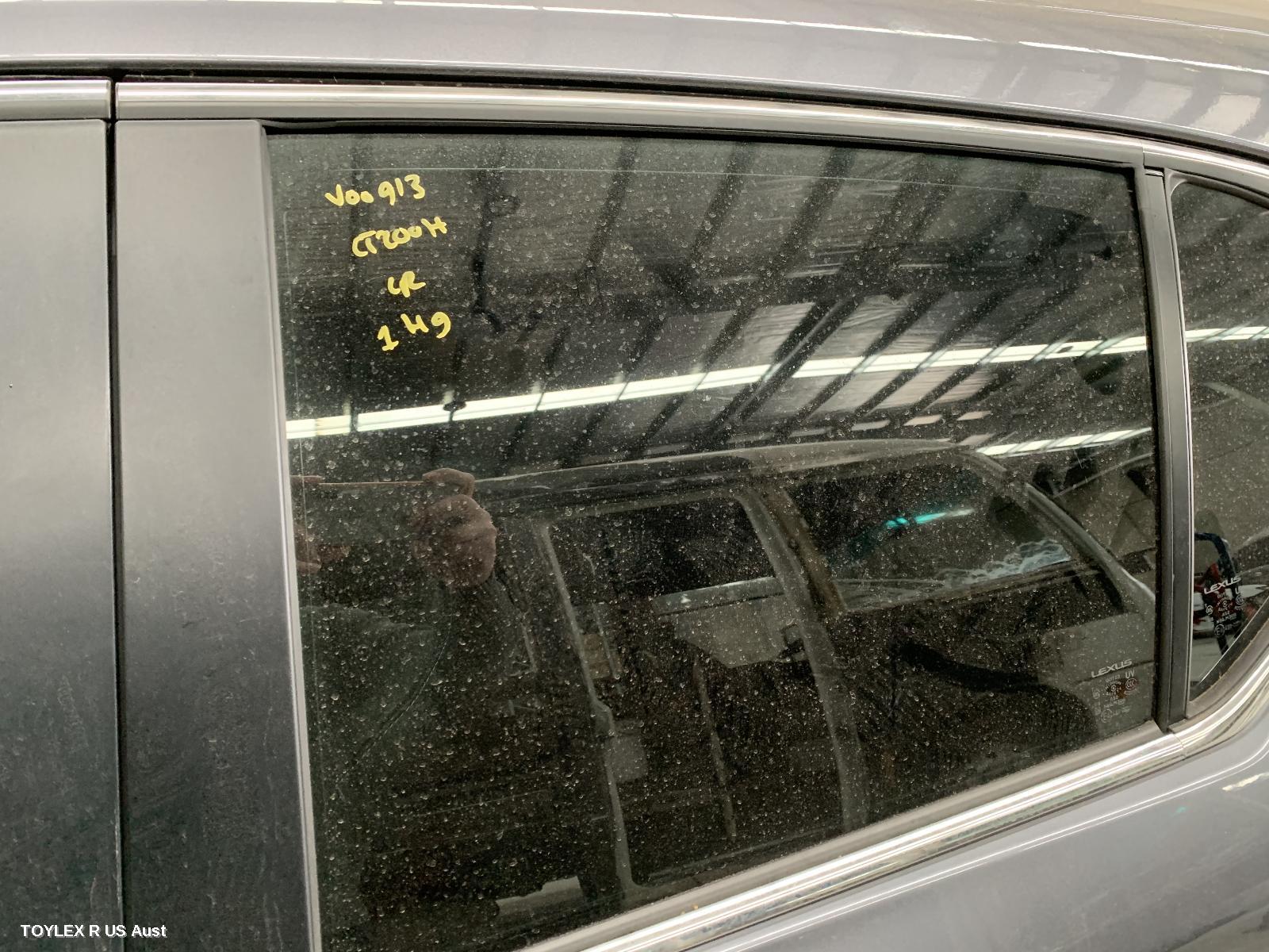 LEXUS CT200H 2011 Left Rear Door Window ZWA10