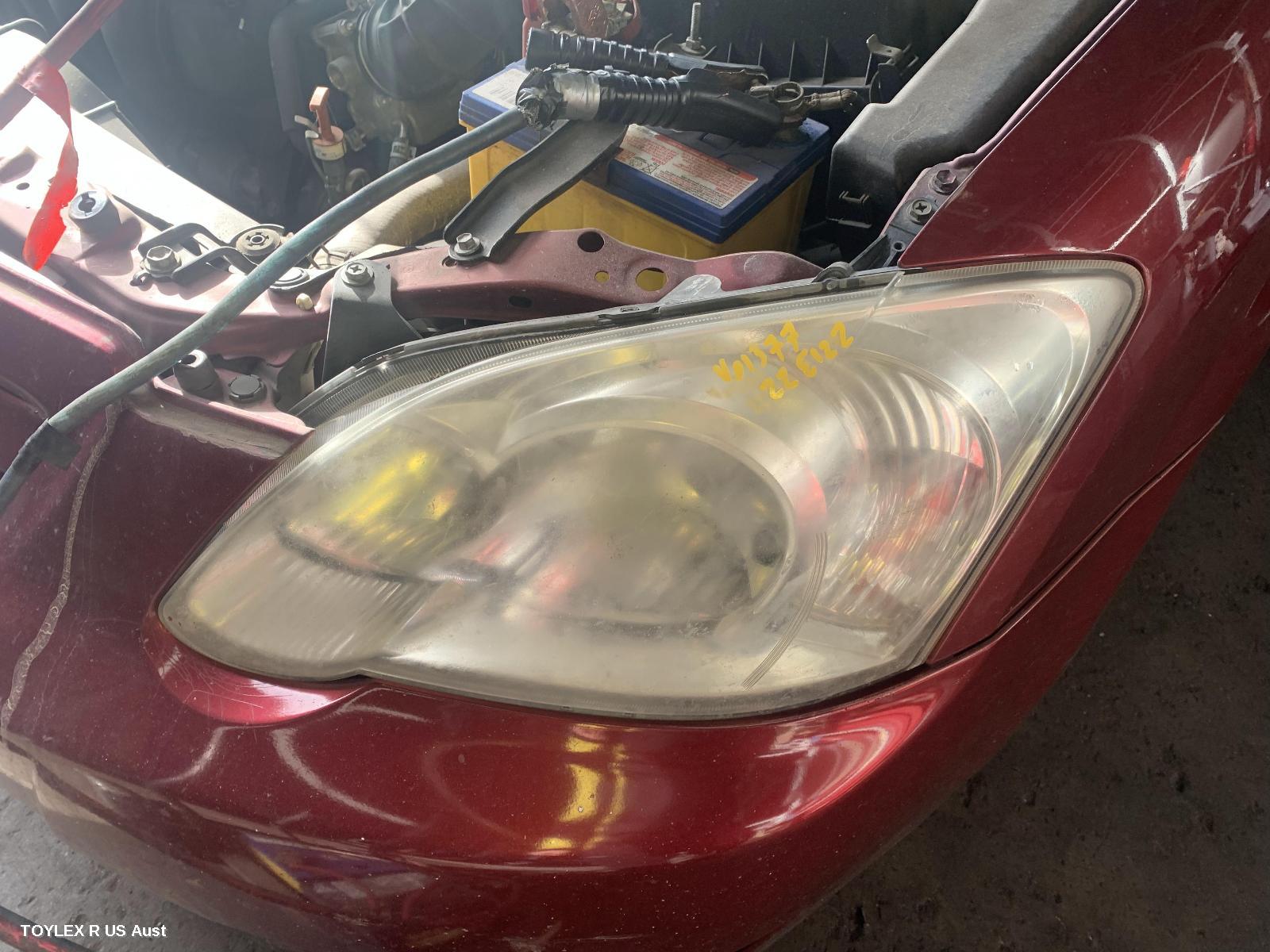 TOYOTA COROLLA 2006 Left Headlamp ZZE122 (JAPAN-VIN JTD), HATCH