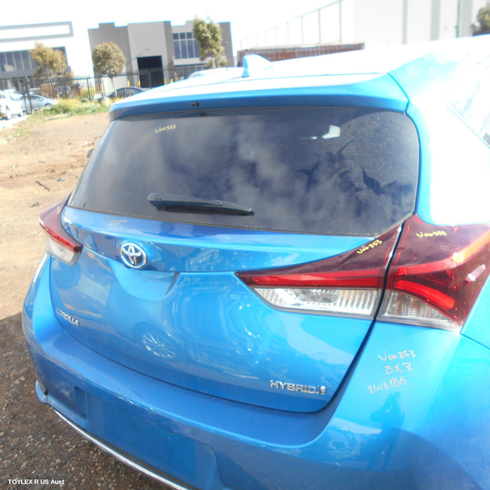 TOYOTA COROLLA 2018 Bootlid/Tailgate TAILGATE, ZRE182R/ZWE186R