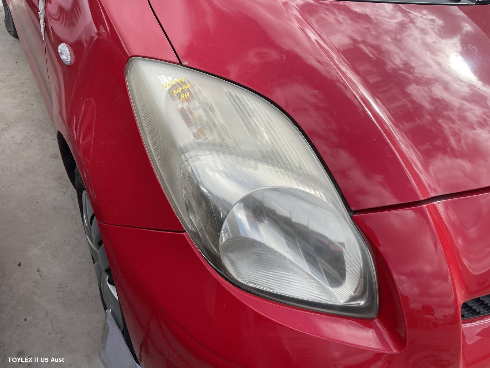TOYOTA YARIS 2008 Right Headlamp NCP9#, HATCH, NON HID, ELECT ADJ, LENS# 52-184