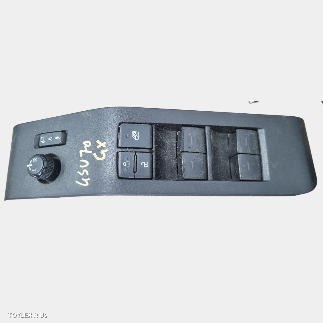 TOYOTA KLUGER 2024 Pwr Dr Wind Switch XU70 SERIES, RH FRONT (MASTER SWITCH), W/ BLACK INSERT