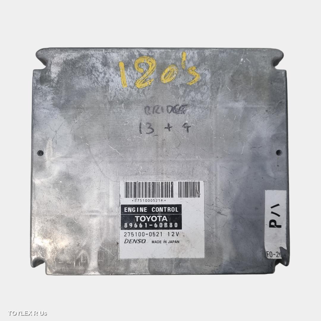 TOYOTA PRADO 2005 Ecu 120 SERIES, ENGINE ECU, 4.0, PETROL, 1GR-FE, AUTO (5SPD), P/N 8966160B80, ECU ONLY