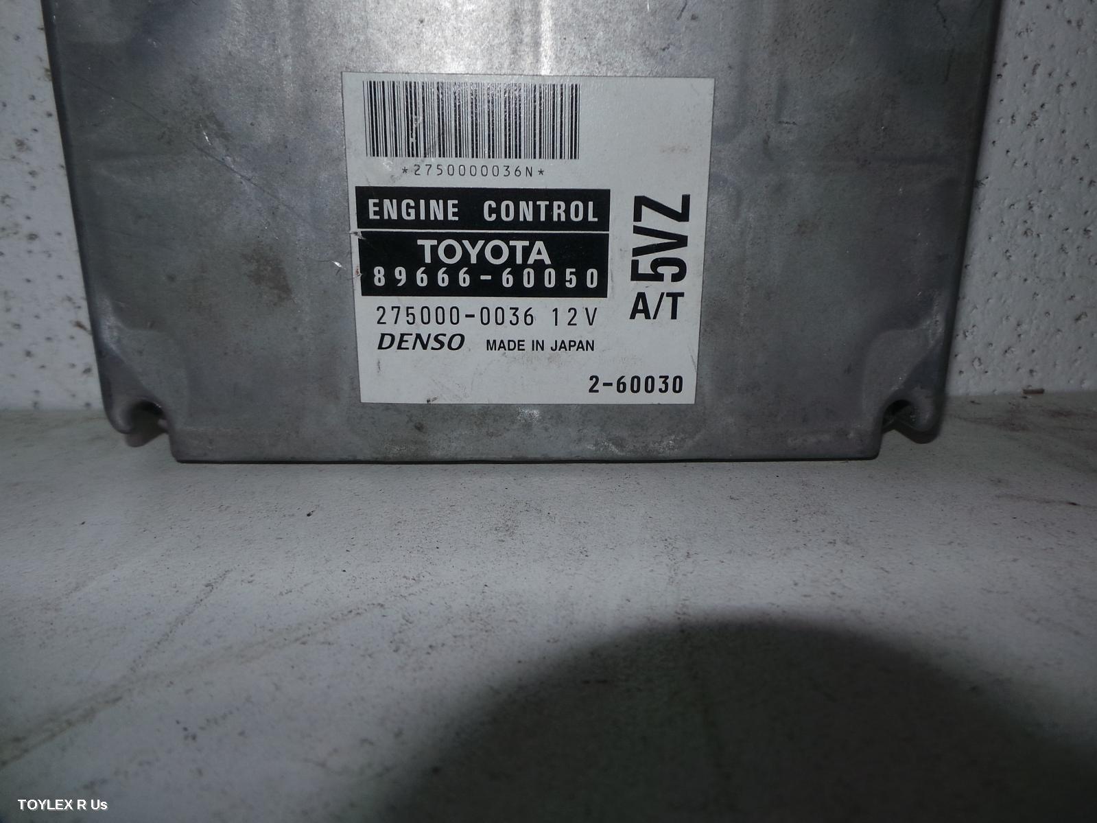 TOYOTA PRADO 1998 Ecu ENGINE ECU, 3.4, 5VZ-FE, PETROL, AUTO, P/N 8966660050, ECU ONLY, 95 SERIES