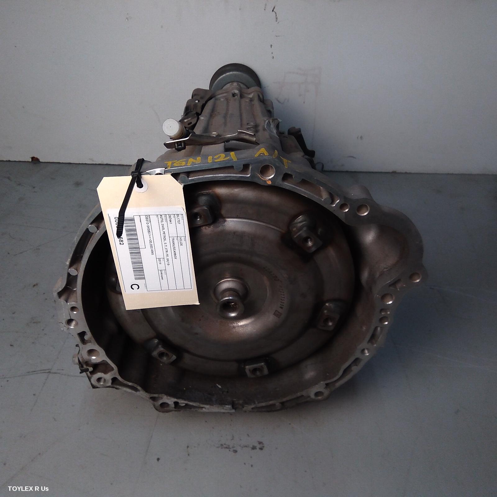 TOYOTA HILUX 2019 Trans/Gearbox AUTO, 2WD, PETROL, 2.7, 2TR-FE